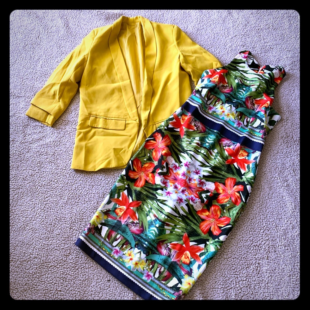 Women dress and blazer